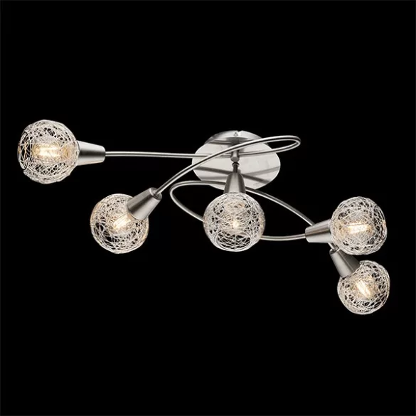 JULIE SPOT 5XE14 SZATÉN NIKKEL/ALUMÍNIUM