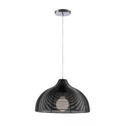 LIV FÜGGESZTÉK 1xE27 KRÓM/FEKETE