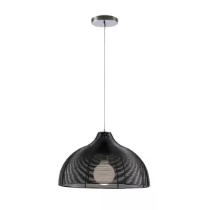 LIV FÜGGESZTÉK 1xE27 KRÓM/FEKETE