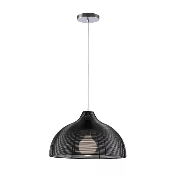 LIV FÜGGESZTÉK 1xE27 KRÓM/FEKETE