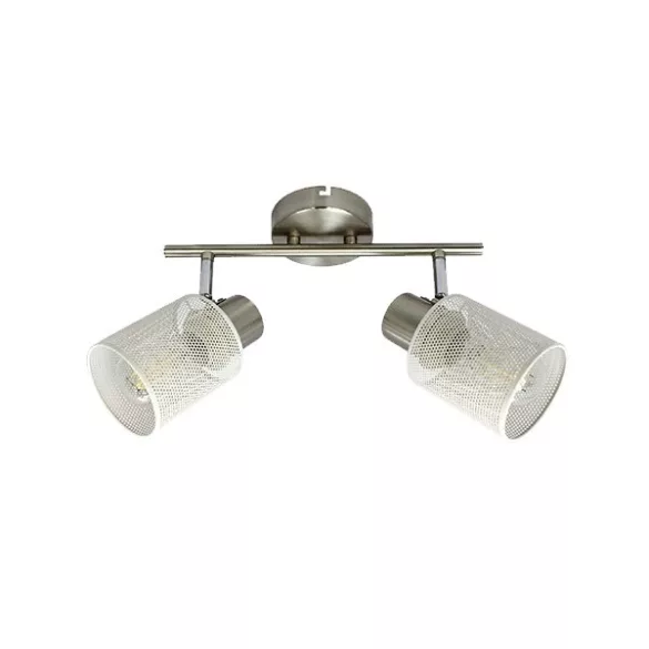 YOLI SPOT 2XE27 SZATÉN NIKKEL