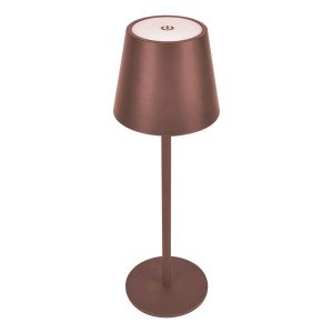 ZARA DIMMABLE TABLE LAMP 3W WITH BATT. IP44,COPPER