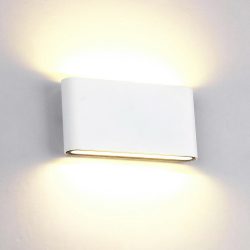   LED FALI LÁMPA 2X6W KEREKÍTETT 4000K IP65 FEHÉR 969LEDW12/WH