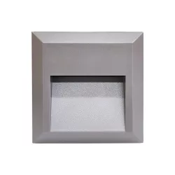   GRF52 LED KÜLTÉRI HOMLOKZATI LÁMPA 1.5W 4000K IP65 SZÜRKE 96GRFLED52/GR