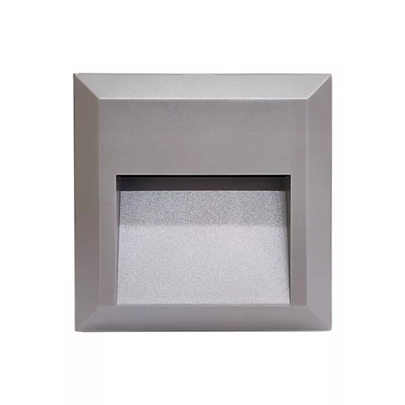 GRF52 LED KÜLTÉRI HOMLOKZATI LÁMPA 1.5W 4000K IP65 SZÜRKE 96GRFLED52/GR