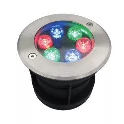 LED UNDERWATER LIGHT 6W RGB, IP68 WITH REMOTE 96UW6RGB