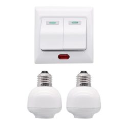 RF REMOTE CONTROL SWITCH TWO CHANNELS +2XE27