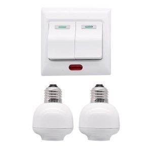 RF REMOTE CONTROL SWITCH TWO CHANNELS +2XE27