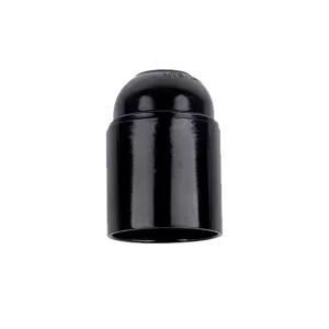 CSILLÁRFOGLALAT E27 FEKETE, CSAVAROS, BAKELIT 99196