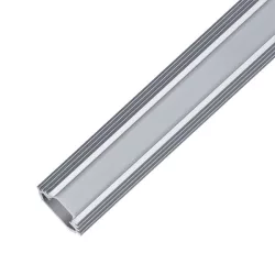   ELM9012/2 ALUMINIUM PROFIL LED SZALAGHOZ, MATT TAKARÓPROFIL, FELÜLETRE SZERELHET