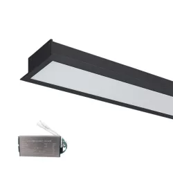   HIGH POWER LED PROFIL SÜLLYESZTETT SZERELÉSŰ S48 40W 4000K FEKETE+SÜRGŐSSÉGI KÉS