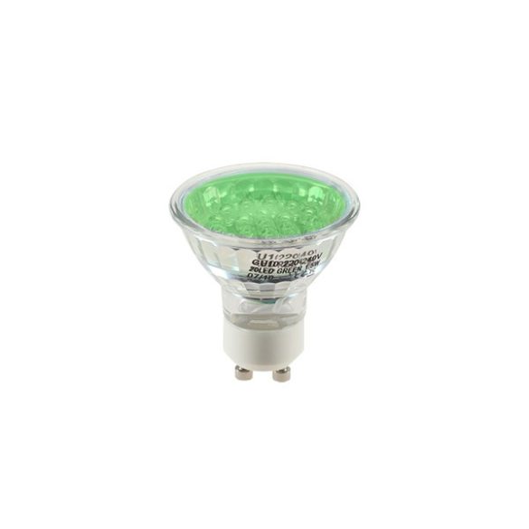 ELMARK LED20 GU10-GREEN,1.5W,230V FÉNYFORRÁS 99LED219