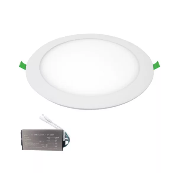 VÍZÁLLÓ LED PANEL KEREK 7W 6500K IP65+INVERTERREL