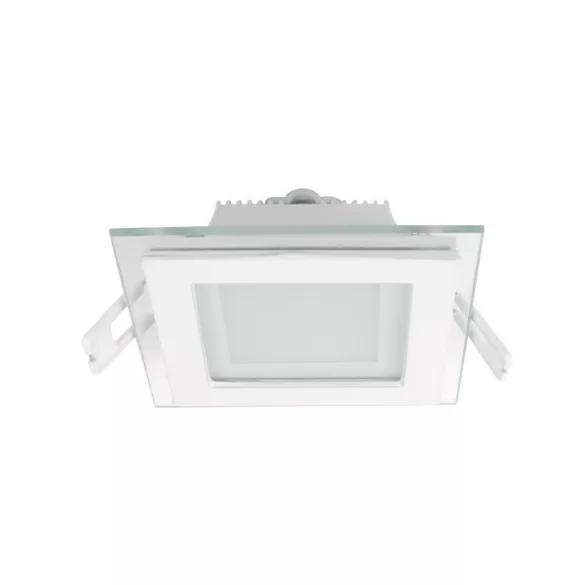 LED PANEL ÜVEG SZÖGLETES 6W 2700K