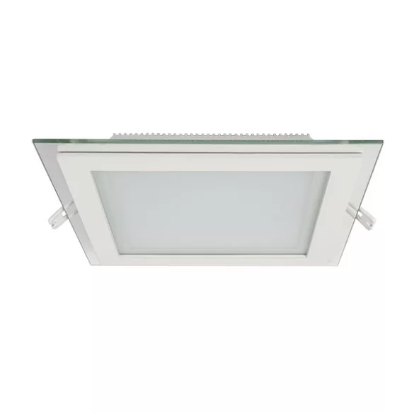LED PANEL ÜVEG SZÖGLETES 18W 4000K