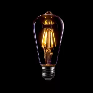 LED VINTAGE IZZÓ SZABÁLYOZHATÓ ST64-8W E27 2800-3200K 99LED769D