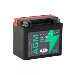 Landport AGM 10Ah 180A Bal+ Motorakkumulátor (AGM-LTX12-BS)