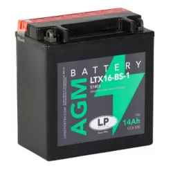 Landport AGM 14Ah 230A Bal+ Motorakkumulátor (AGM-LTX16-BS-1)