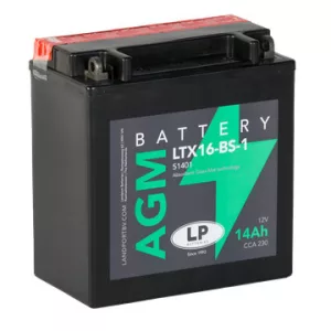 Landport AGM 14Ah 230A Bal+ Motorakkumulátor (AGM-LTX16-BS-1)