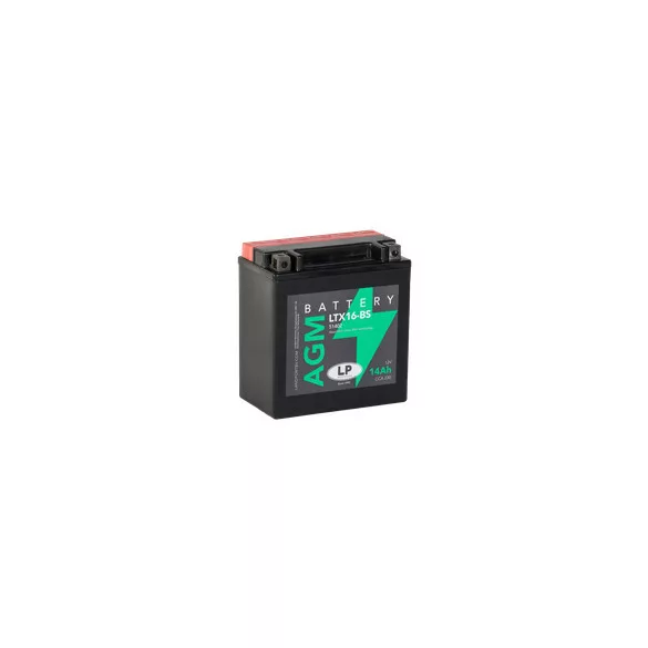 Landport AGM 14Ah 230A Bal+ Motorakkumulátor (AGM-LTX16-BS)