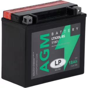 Landport AGM 18Ah 240A Jobb+ Motorakkumulátor (AGM-LTX20L-BS)