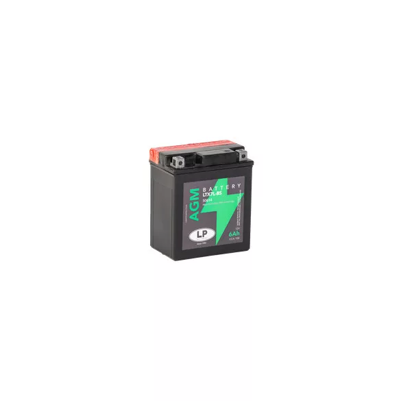 Landport AGM 6Ah 100A Jobb+ Motorakkumulátor (AGM-LTX7L-BS)