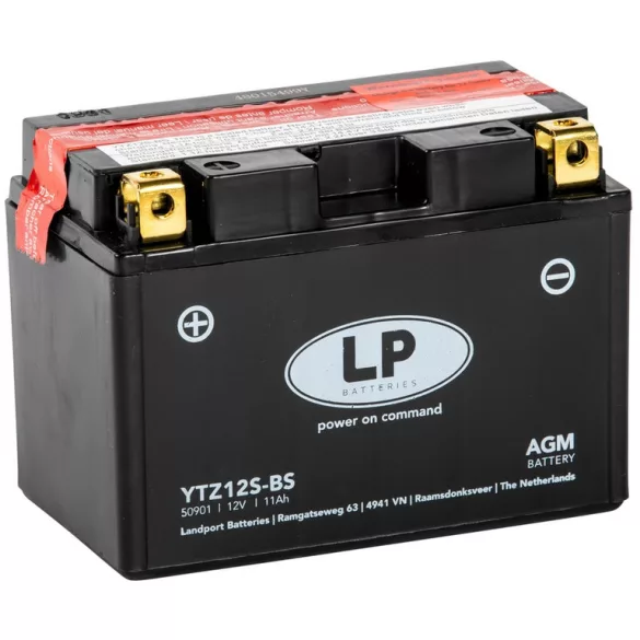 Landport AGM 11Ah 190A Bal+ Motorakkumulátor (AGM-LTZ12S-BS)