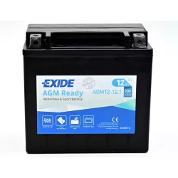 Exide AGM Ready 12Ah 200A Jobb+ Motorakkumulátor (AGM12-12.1)