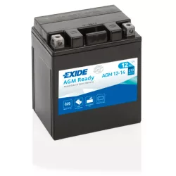Exide AGM Ready 12Ah 210A Jobb+ Motorakkumulátor (AGM12-14)