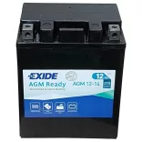 Exide AGM Ready 12Ah 210A Jobb+ Motorakkumulátor (AGM12-14)