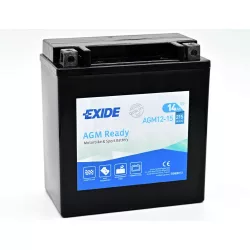 Exide AGM Ready 14Ah 215A Bal+ Motorakkumulátor (AGM12-15)