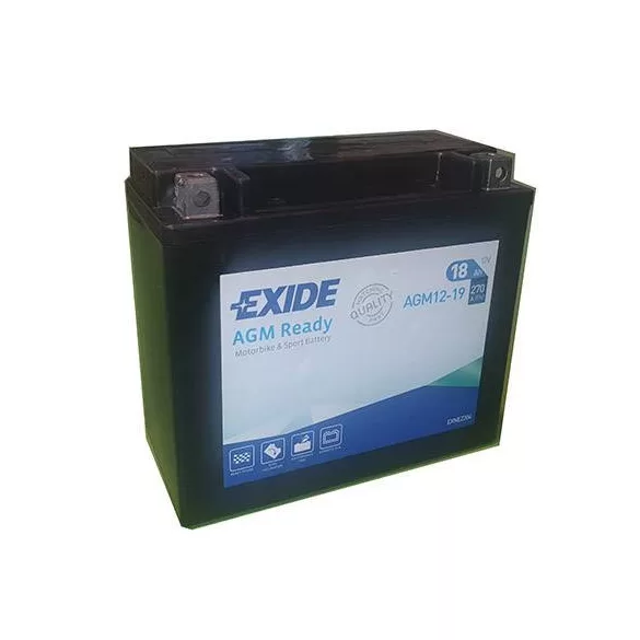 Exide AGM Ready 18Ah 270A Jobb+ Motorakkumulátor (AGM12-19)