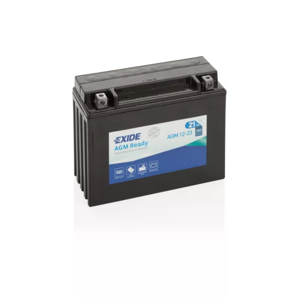 Exide AGM Ready 21Ah 350A Jobb+ Motorakkumulátor (AGM12-23)