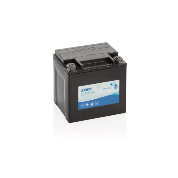 Exide AGM Ready 30Ah 430A Jobb+ Motorakkumulátor (AGM12-31)