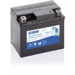 Exide AGM Ready 4Ah 70A Jobb+ Motorakkumulátor (AGM12-5)