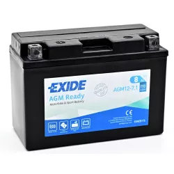 Exide AGM Ready 8Ah 110A Bal+ Motorakkumulátor (AGM12-7.1)