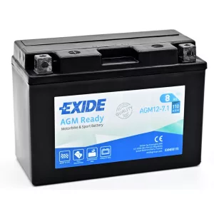Exide AGM Ready 8Ah 110A Bal+ Motorakkumulátor (AGM12-7.1)