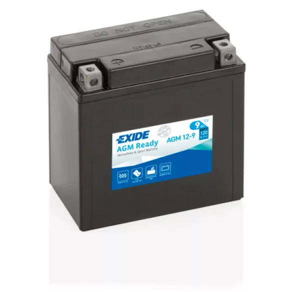 Exide AGM Ready 9Ah 120A Bal+ Motorakkumulátor (AGM12-9)