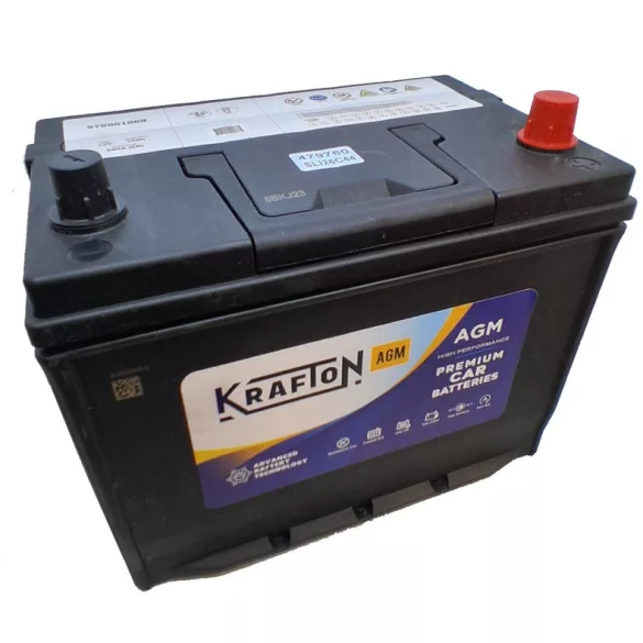 Krafton AGM 75Ah 720A Jobb+ Akkumulátor (AGM575901069)