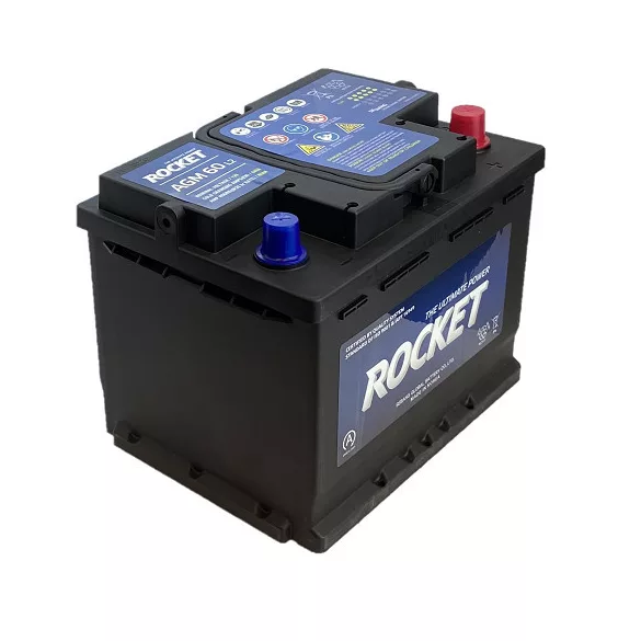Rocket AGM 60Ah 640A Jobb+ Akkumulátor (AGM60L2)