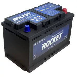 Rocket AGM 80Ah 800A Jobb+ Akkumulátor (AGM80L4)