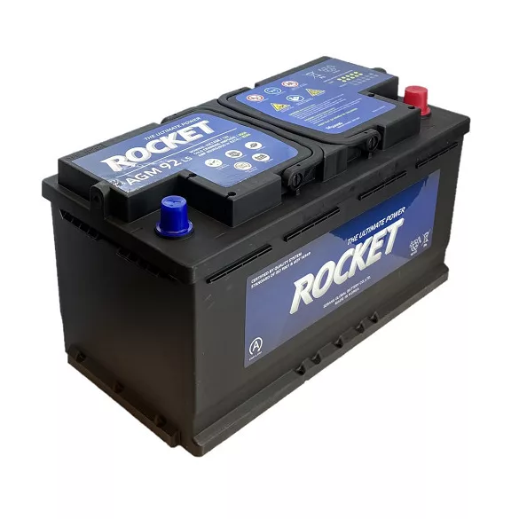 Rocket AGM 95Ah 850A Jobb+ Akkumulátor (AGM92L5)