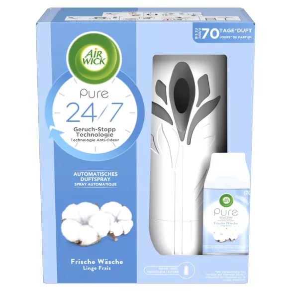 AIR WICK Freshmatic automata légfrissítő készülék+spray (Friss pamut)