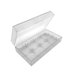   XTAR akkutartó műanyag tok (2x18650,vagy 4x18350) fehér,átlátszó akkubox