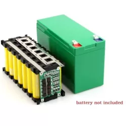   DIY Lithium 12V-os akku SZETT(+BMS,+szalag) 18650 akku nélkül 150x96x65mm