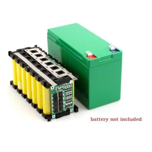 DIY Lithium 12V-os akku SZETT(+BMS,+szalag) 18650 akku nélkül 150x96x65mm