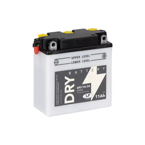Landport DRY 6 V 11Ah 80A Jobb+ Motorakkumulátor (DRY-6N11A-3A)