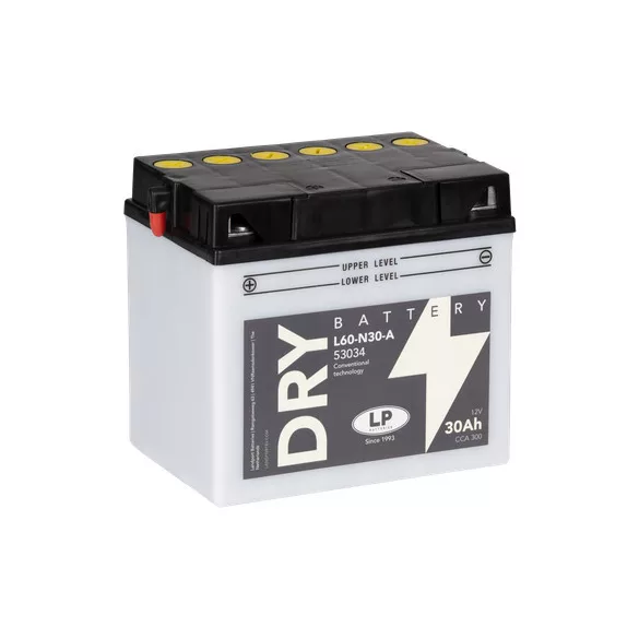 Landport DRY 30Ah 300A Bal+ Motorakkumulátor (DRY-L60-N30-A)