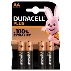   Duracell Plus MN1500 100% Extra Life AA  ceruza (LR6) alkáli elem bl/4