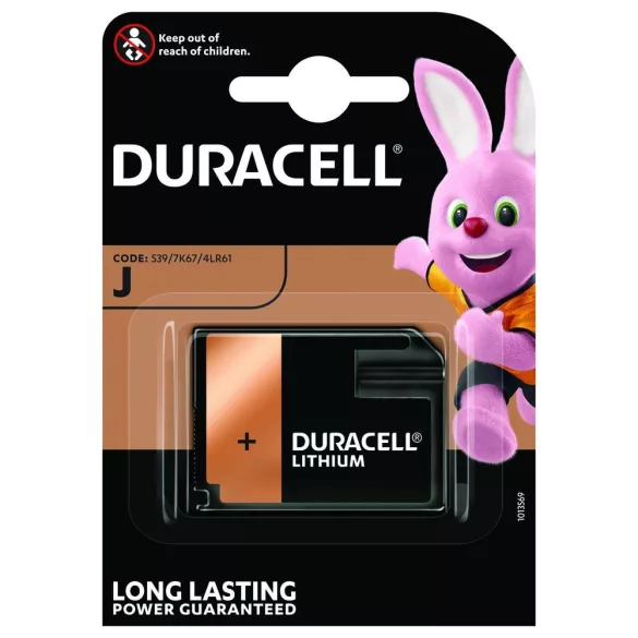 Duracell J 6V-os alkáli elem(4LR61) bl/1